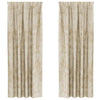 Vidaxl velvet gordijnen met gordijnen 2 pcs crème 245 x 140 cm fluweel