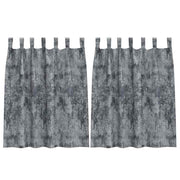 Vidaxl velvet gordijnen 2 st zilvergrijs 140 x 140 cm fluweel - afbeelding 2