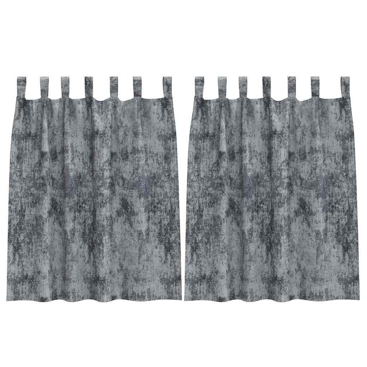 Vidaxl velvet gordijnen 2 st zilvergrijs 140 x 140 cm fluweel