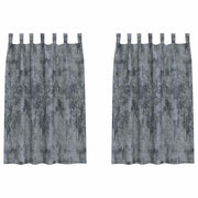 Vidaxl velvet gordijnen 2 st zilvergrijs 175 x 140 cm fluweel - afbeelding 2