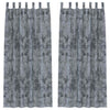 Vidaxl velvet gordijnen 2 pcs zilvergrijs 225 x 140 cm fluweel
