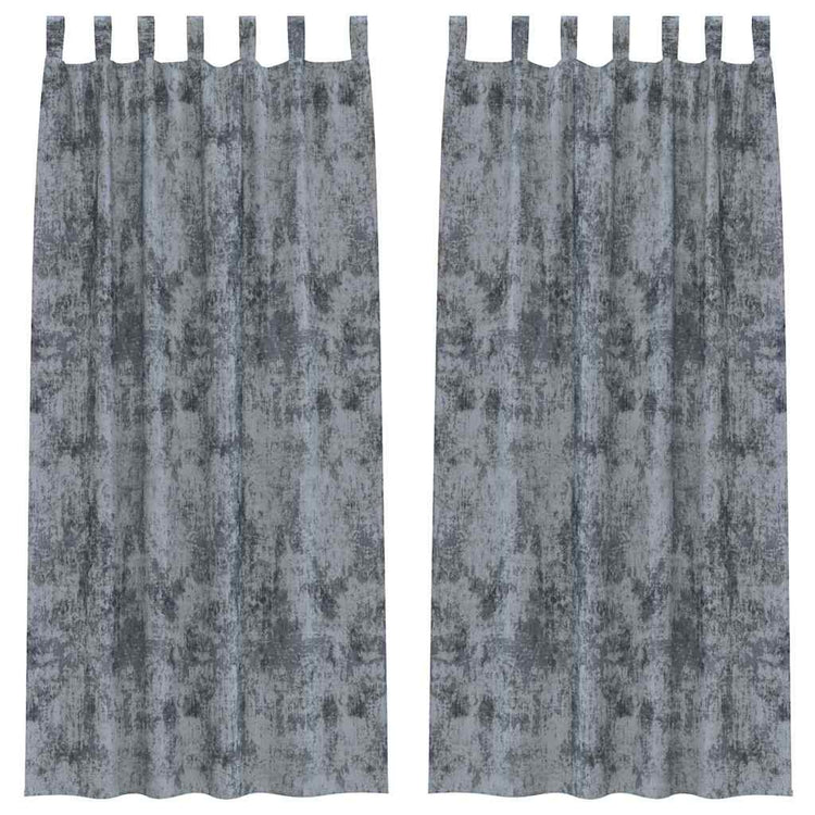 Vidaxl velvet gordijnen 2 st zilvergrijs 260 x 140 cm fluweel