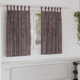 Vidaxl velvet gordijnen 2 st bruin 140 x 140 cm fluweel - afbeelding 1