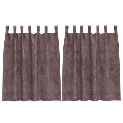 Vidaxl velvet gordijnen 2 st bruin 140 x 140 cm fluweel