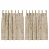 Vidaxl velvet gordijnen 2 st crème 140 x 140 cm fluweel - afbeelding 2