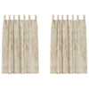 Vidaxl velvet gordijnen met gordijnen 2 pcs crème 175 x 140 cm fluweel
