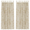 Vidaxl velvet gordijnen met gordijnen 2 pcs crème 245 x 140 cm fluweel
