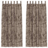 Vidaxl velvet gordijnen 2 pcs cappuccino 225 x 140 cm fluweel