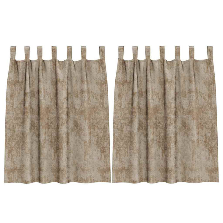 Vidaxl velvet gordijnen 2 st champagne 140 x 140 cm fluweel