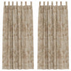 Vidaxl velvet gordijnen 2 pcs champagne 225 x 140 cm fluweel