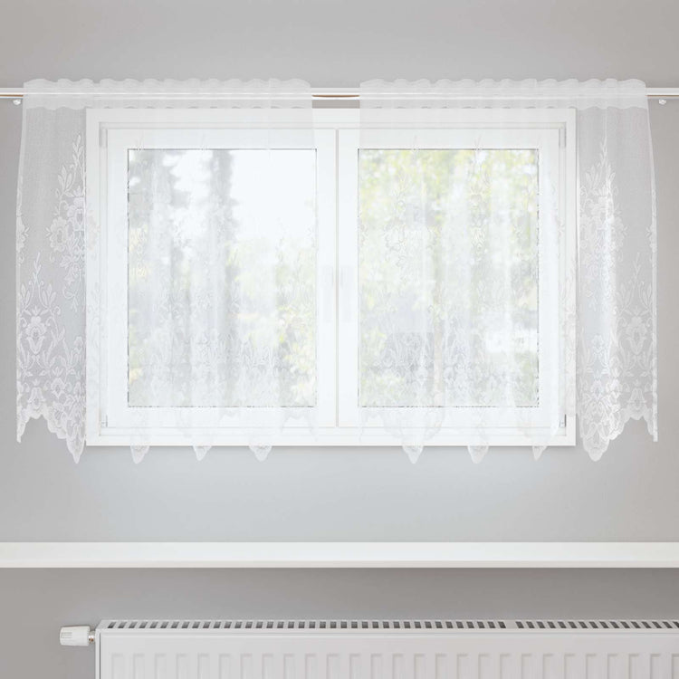 Vidaxl kantgordijn wit 80 x 150 cm polyester