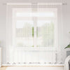 Vidaxl kantgordijn met gordijnen bloemen wit 200 x 150 cm polyester