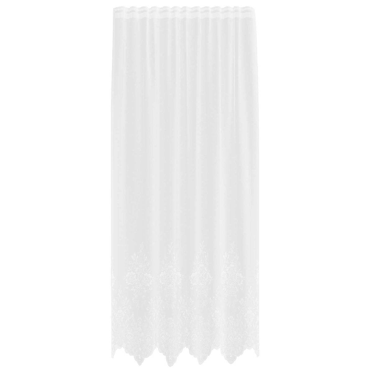 Vidaxl kantgordijn met gordijnen wit 150 x 240 cm polyester