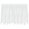 Vidaxl kantgordijn met gordijnen bloemen wit 80 x 200 cm polyester