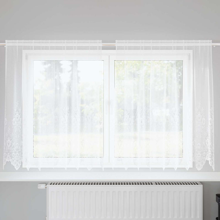 Vidaxl kantgordijn wit 140 x 200 cm polyester