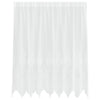 Vidaxl kantgordijn met gordijnen bloemen wit 160 x 200 cm polyester