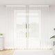 Vidaxl kantgordijn met gordijnen bloemen wit 260x200cm polyester