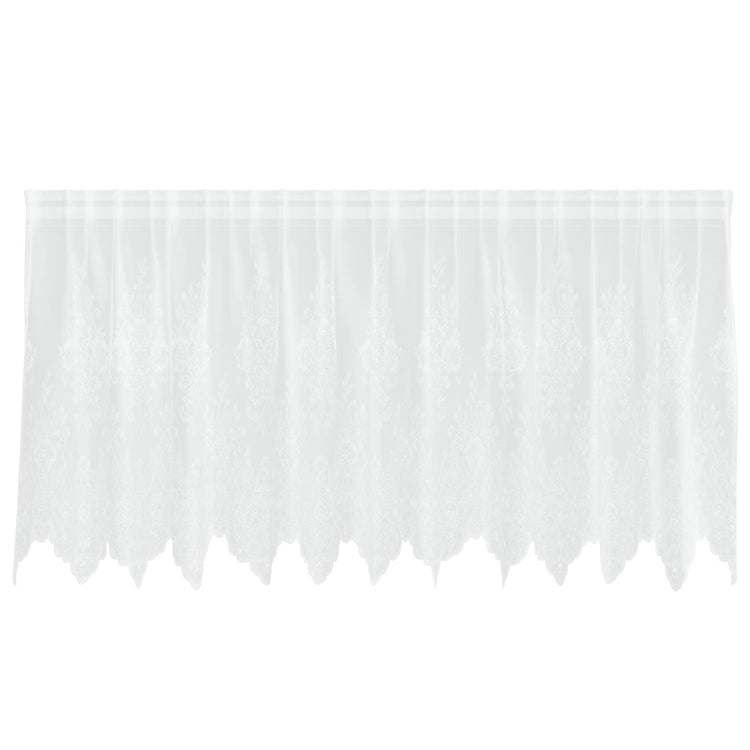 Vidaxl kantgordijn wit 100 x 300 cm polyester