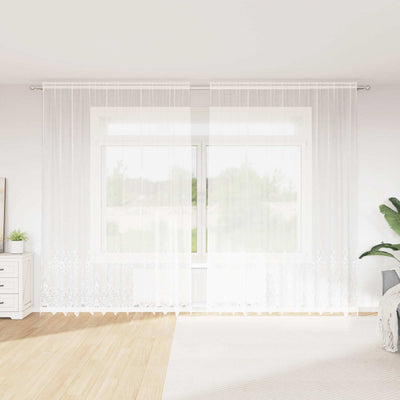Vidaxl kantgordijn wit 280 x 300 cm polyester