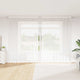 Vidaxl kantgordijn met gordijnen bloemen wit 280 x 300 cm polyester