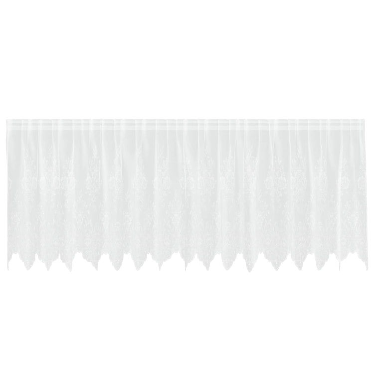Vidaxl kantgordijn wit 80 x 400 cm polyester