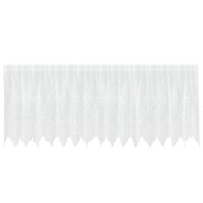 Vidaxl kantgordijn wit 100 x 400 cm polyester