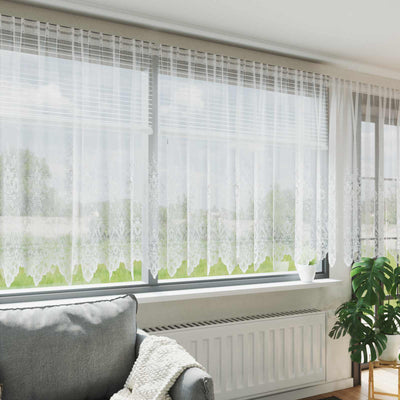 Vidaxl kantgordijn wit 220 x 500 cm polyester