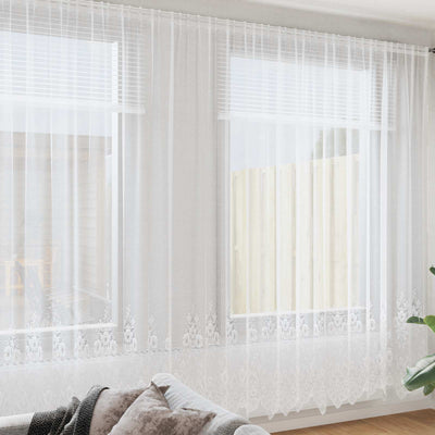 Vidaxl kantgordijn wit 300 x 900 cm polyester
