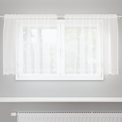 Vidaxl kantgordijn wit 80 x 150 cm polyester