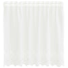 Vidaxl kantgordijn met gordijnen bloemen wit 80 x 150 cm polyester