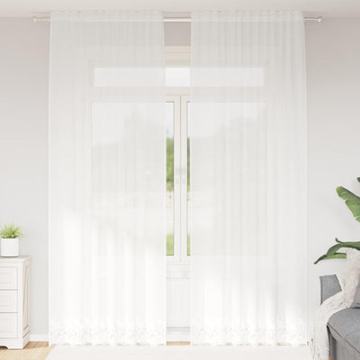Vidaxl kantgordijn wit 280 x 150 cm polyester