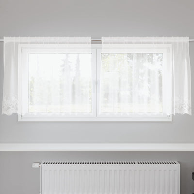 Vidaxl kantgordijn wit 100 x 200 cm polyester