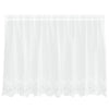 Vidaxl kantgordijn met gordijnen bloemen wit 100 x 200 cm polyester