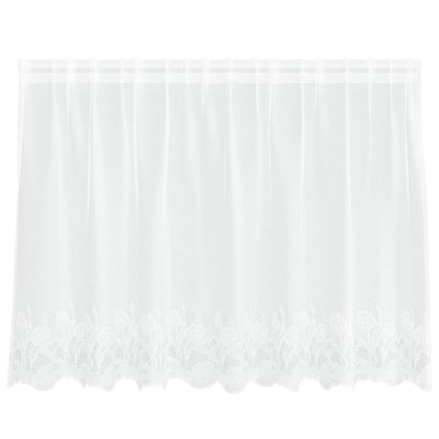 Vidaxl kantgordijn wit 100 x 200 cm polyester