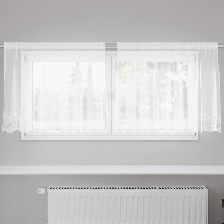 Vidaxl kantgordijn wit 200 x 120 cm polyester