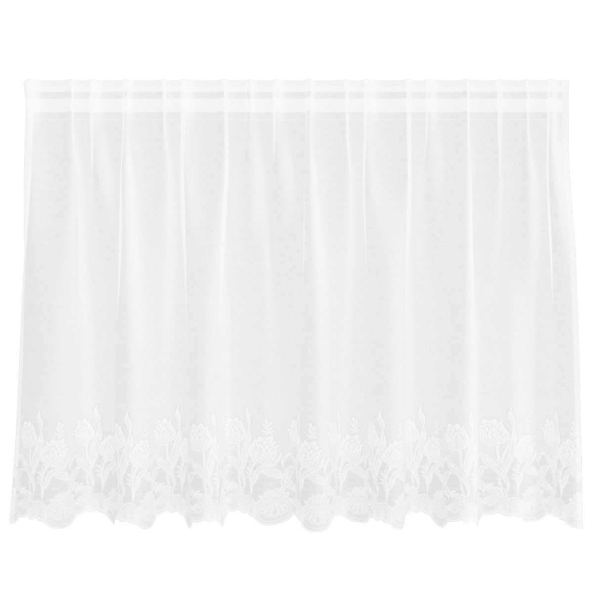 Vidaxl kantgordijn met gordijnen wit 200 x 120 cm polyester