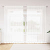 Vidaxl kantgordijn met gordijnen bloemen wit 240 x 200 cm polyester