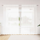 Vidaxl kantgordijn wit 245 x 200 cm polyester - afbeelding 1