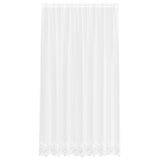 Vidaxl kantgordijn wit 245 x 200 cm polyester - afbeelding 2