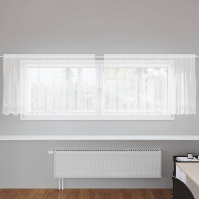 Vidaxl kantgordijn wit 80 x 300 cm polyester