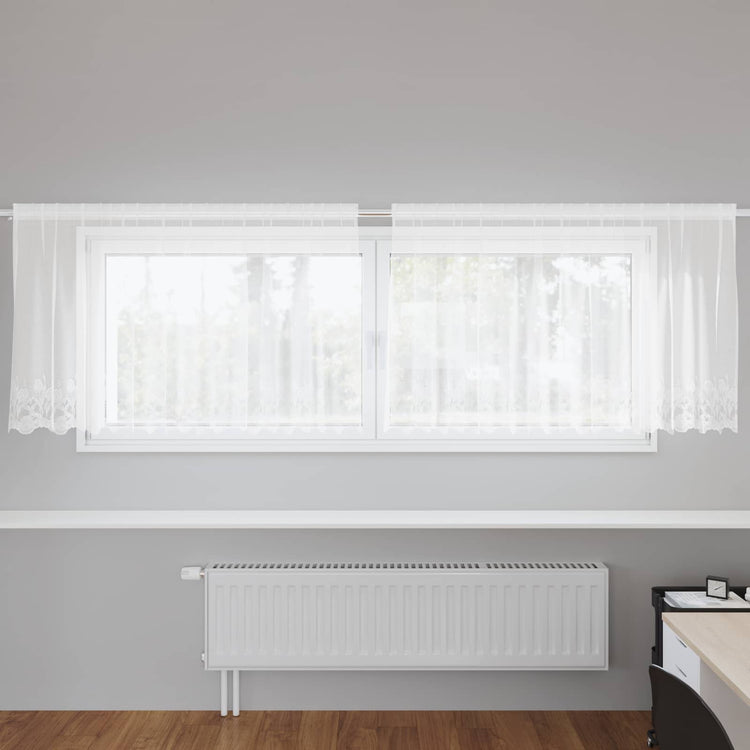 Vidaxl kantgordijn wit 120 x 300 cm polyester