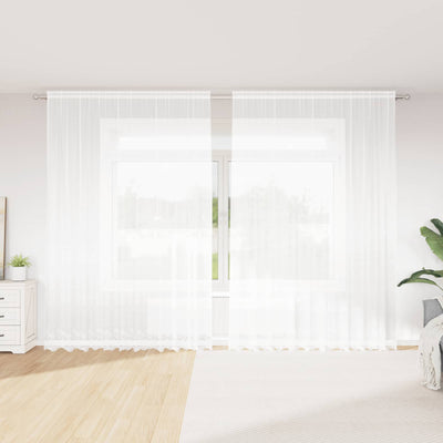 Vidaxl kantgordijn wit 300 x 300 cm polyester