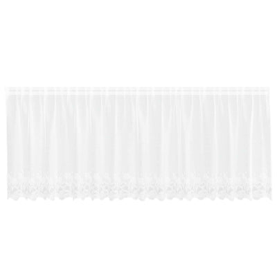 Vidaxl kantgordijn wit 100 x 400 cm polyester