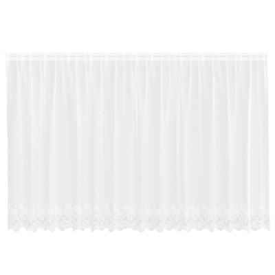 Vidaxl kantgordijn wit 140 x 400 cm polyester
