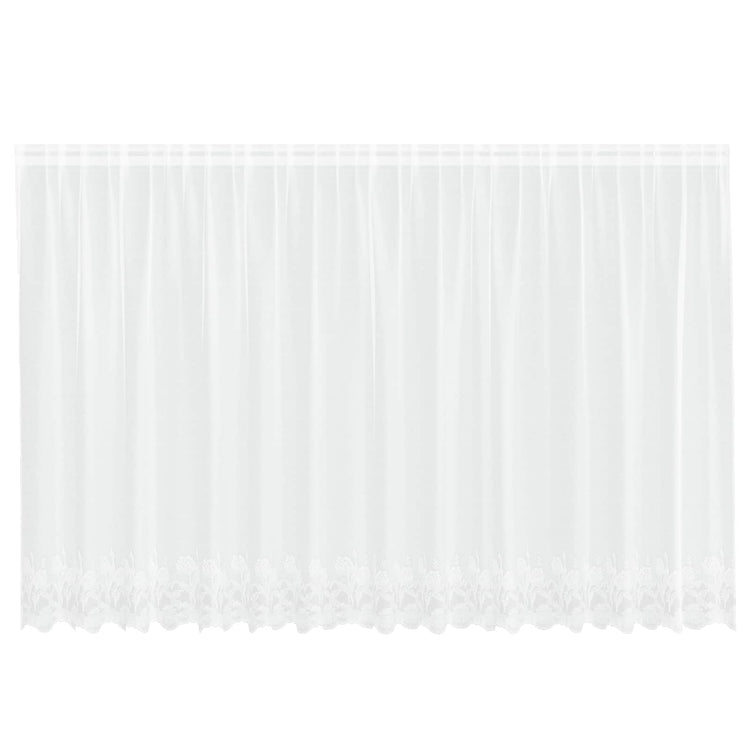 Vidaxl kantgordijn wit 180 x 400 cm polyester