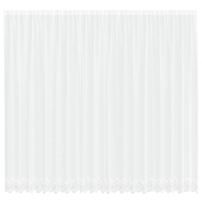 Vidaxl kantgordijn wit 280 x 500 cm polyester