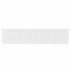 Vidaxl kantgordijn met gordijnen bloemen wit 120 x 750 cm polyester