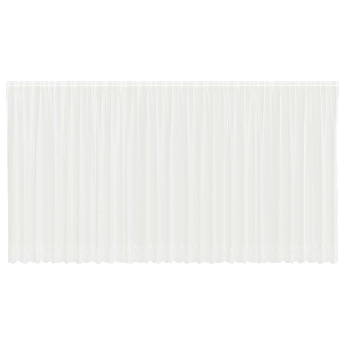 Vidaxl kantgordijn met gordijnen wit 750 x 240 cm polyester