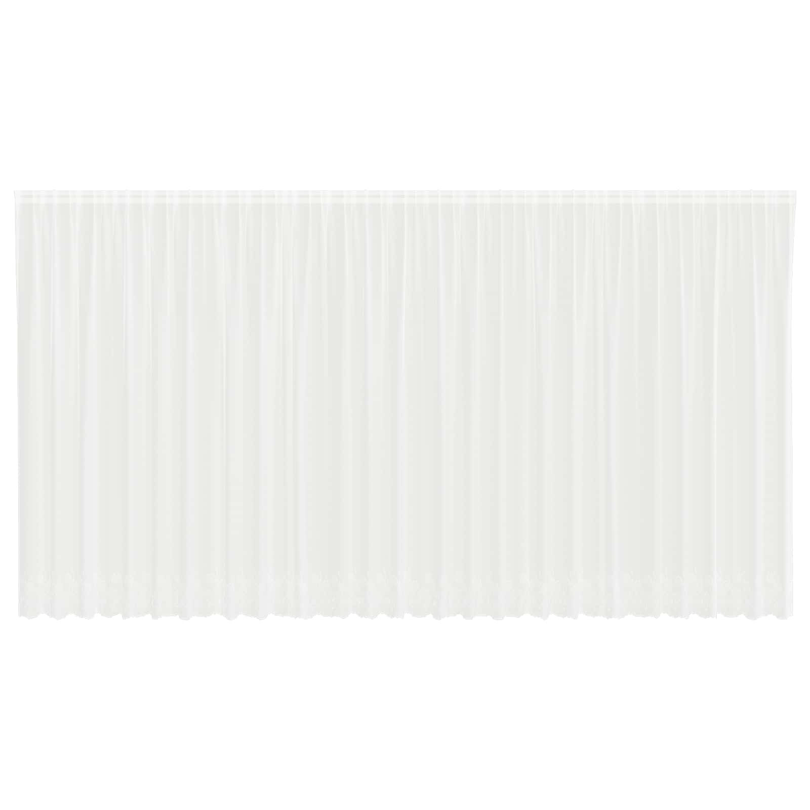 Vidaxl kantgordijn met gordijnen wit 750 x 240 cm polyester