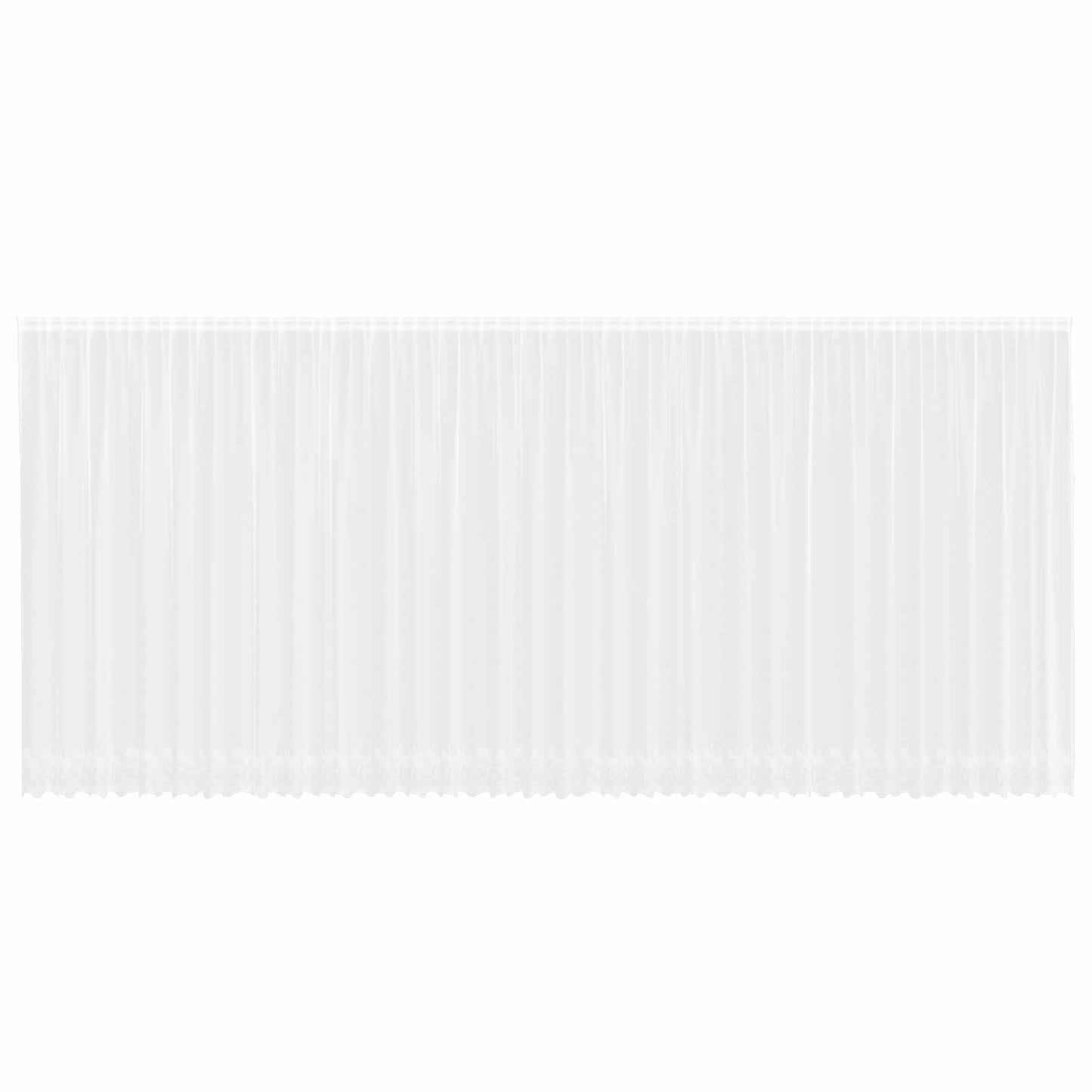 Vidaxl kantgordijn met gordijnen bloemen wit 240x900cm polyester